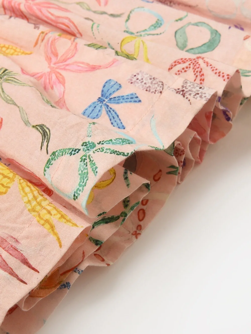 Pink Chicken Pink Bow-Print Tiered Skirt